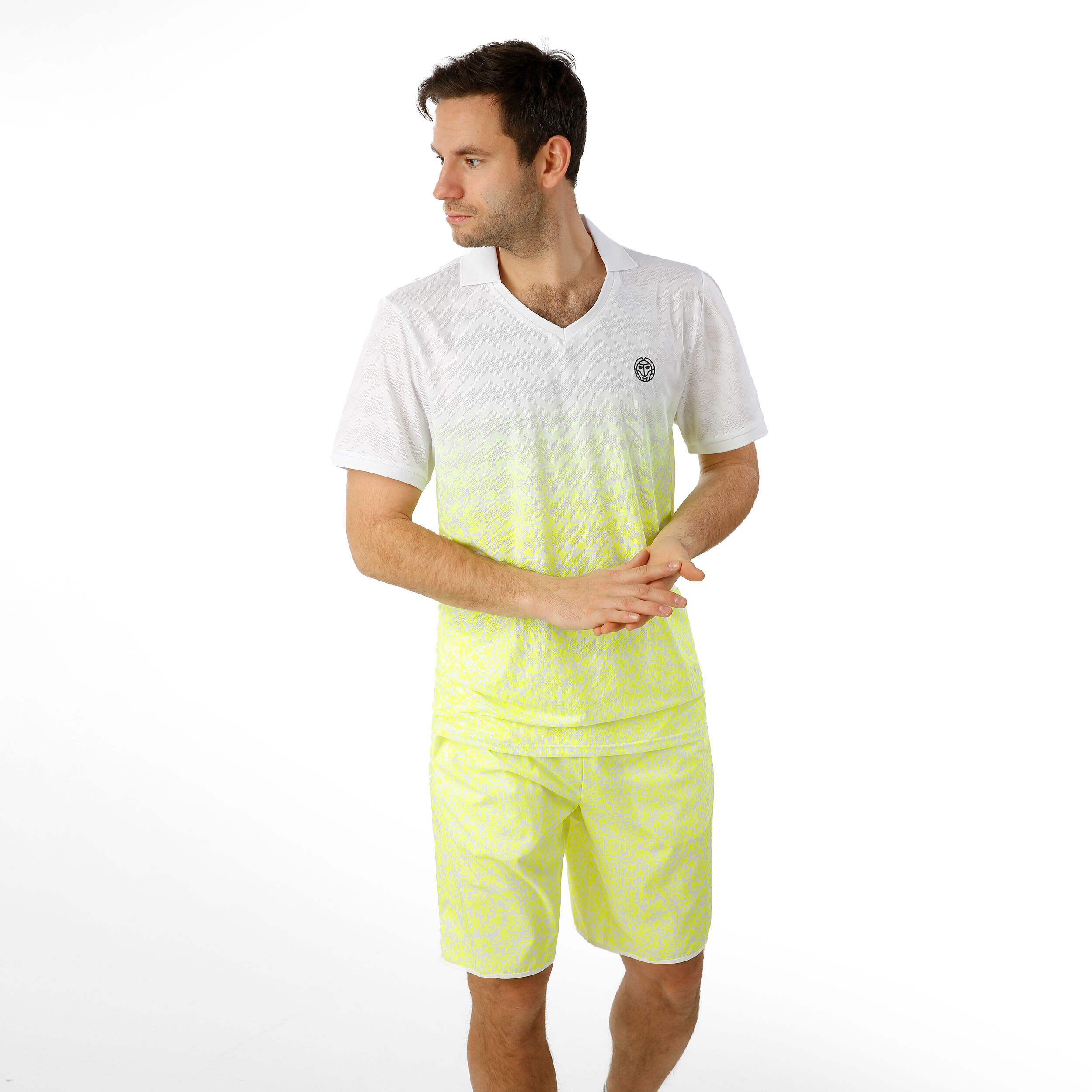 Tano Tech Polo Special Edition Herren - Weiß, Neongelb
