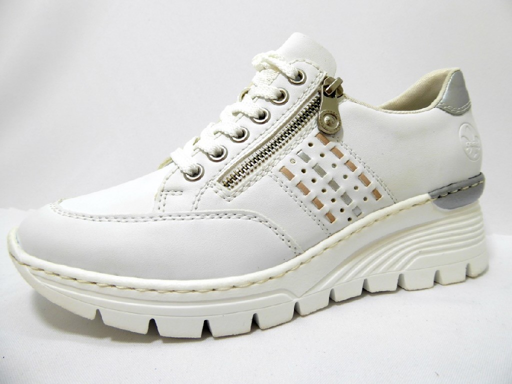RIEKER Freizeit Schnürer rose FSK Damen Halbschuhe