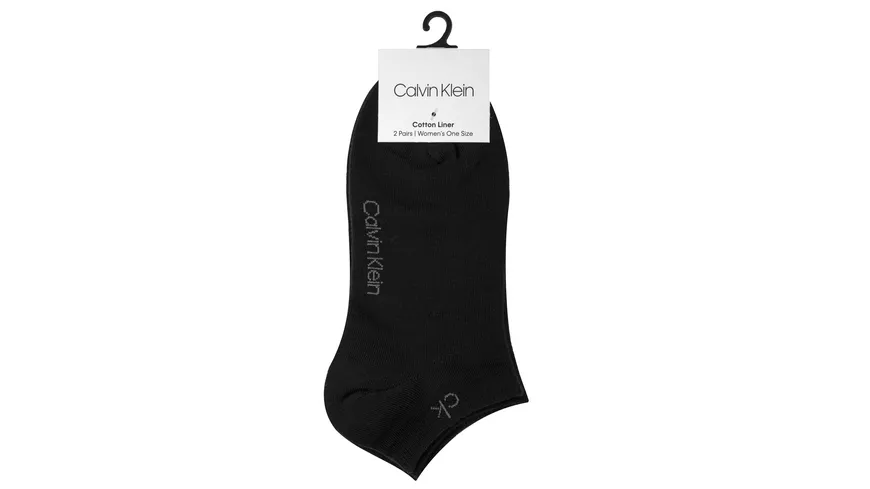 Calvin Klein Damen Sneaker Socken 2er Pack Black