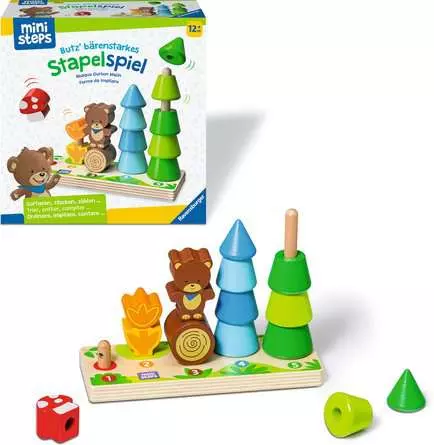 ministeps: Butz‘ bärenstarkes Stapelspiel - Babyspielzeug ab 12 Monaten