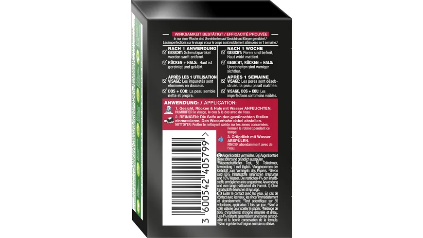 Garnier Hautklar Feste Reinigung mit Kohle 100 g