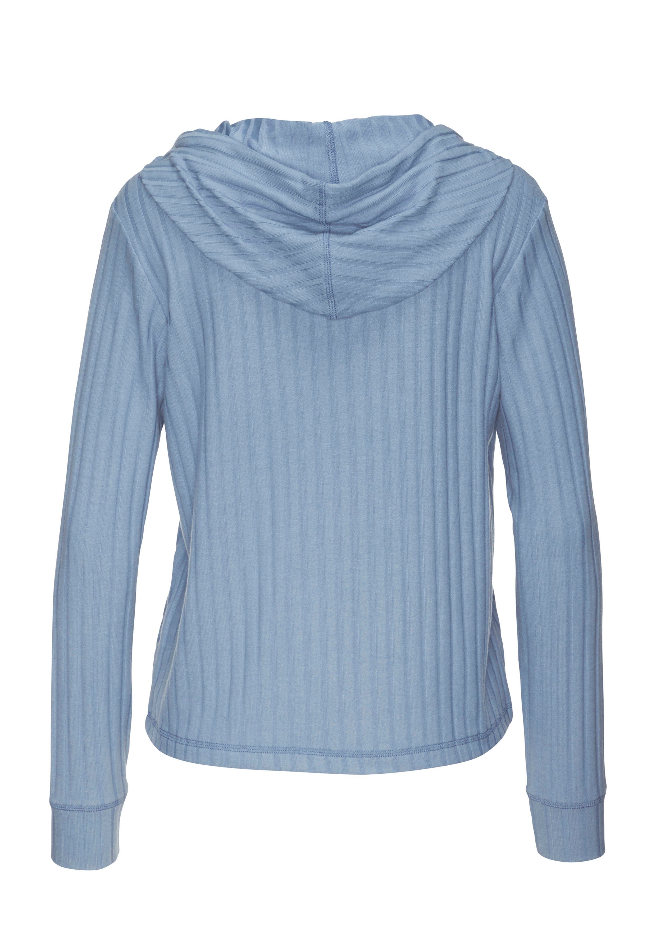 s.Oliver Langarmshirt Kapuze mit Satinband