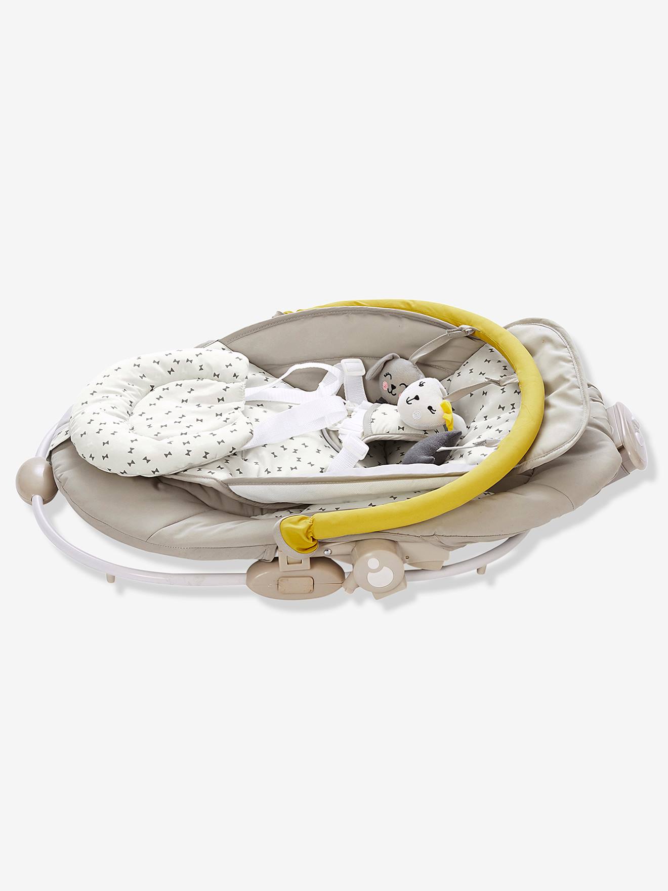 Balancelle avec arche de jeux Babyswing vertbaudet gris