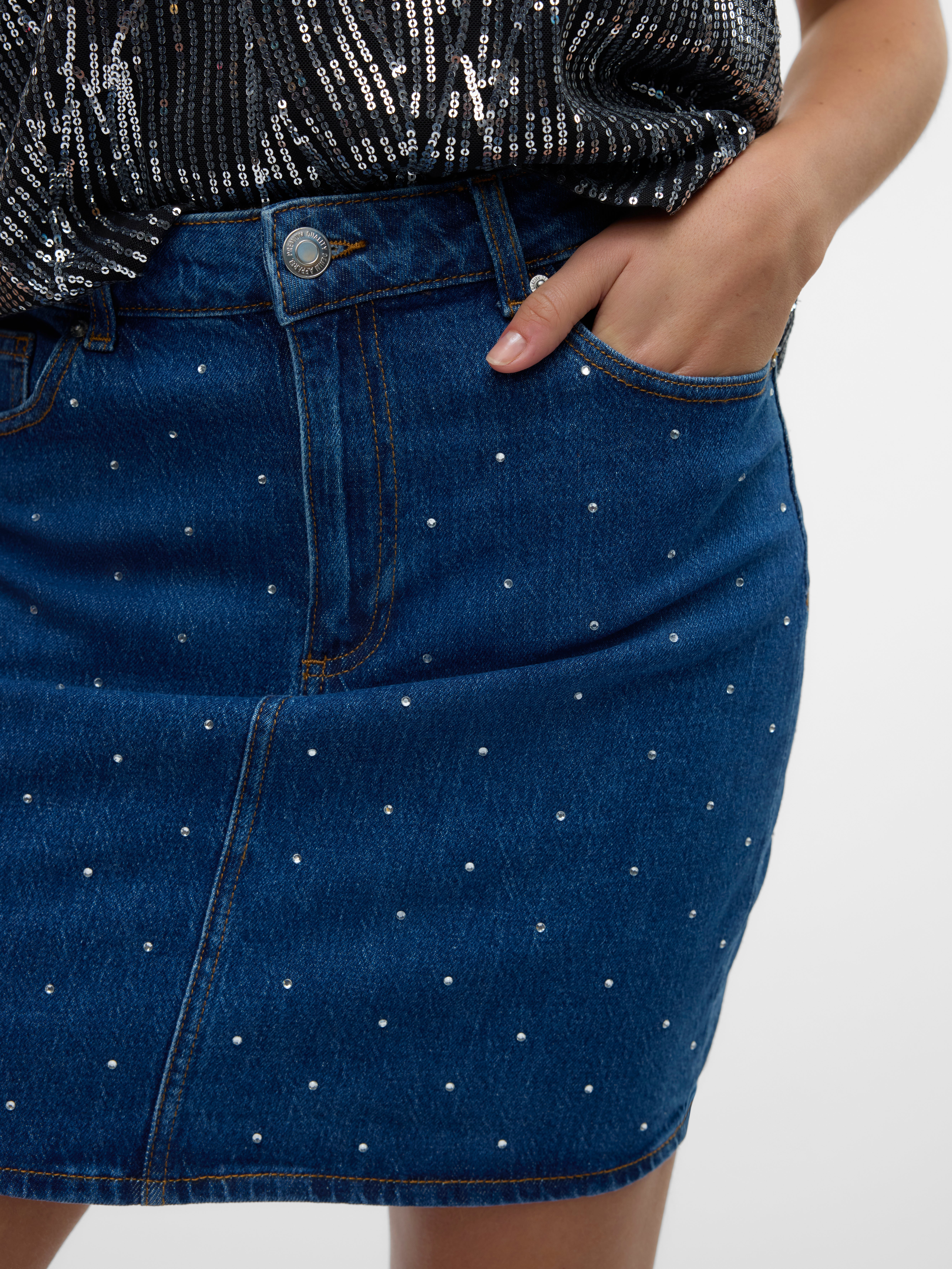 VMTESSA Hohe Taille Kurzer Rock