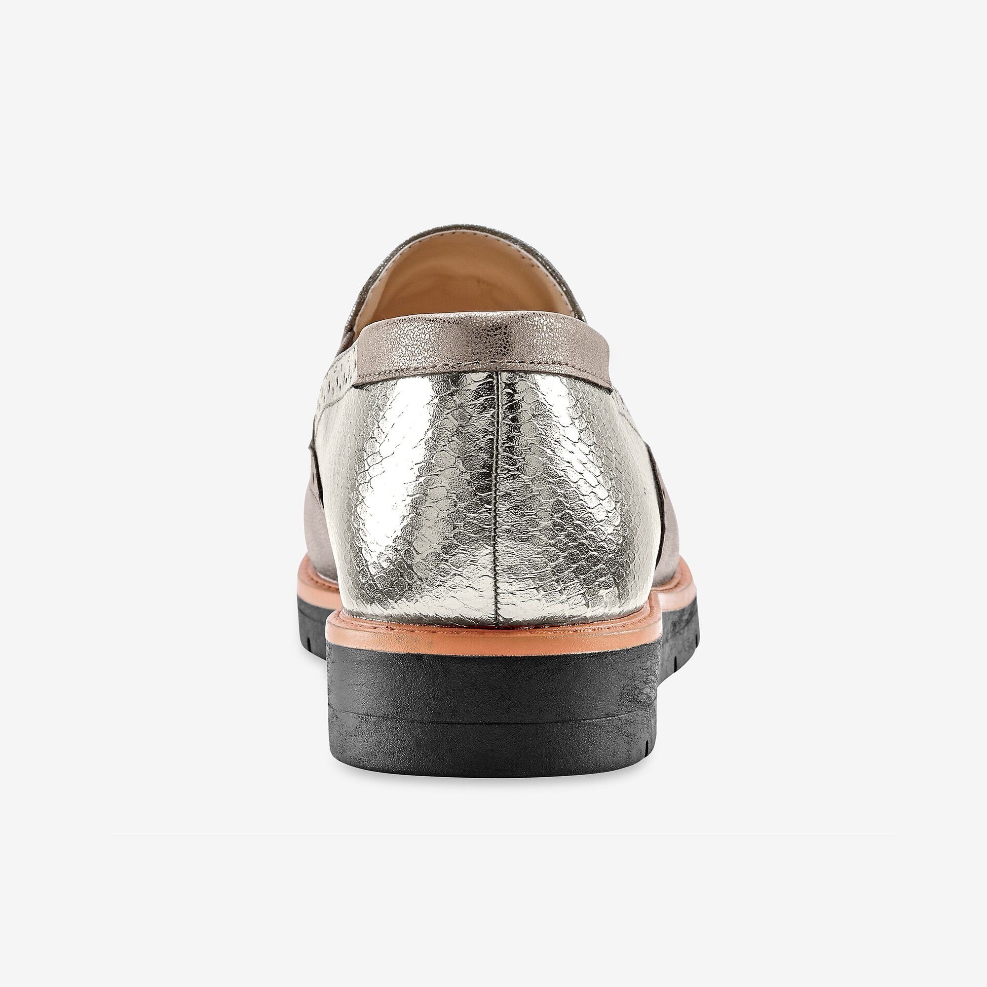 Mocassins compensés à franges et pompons