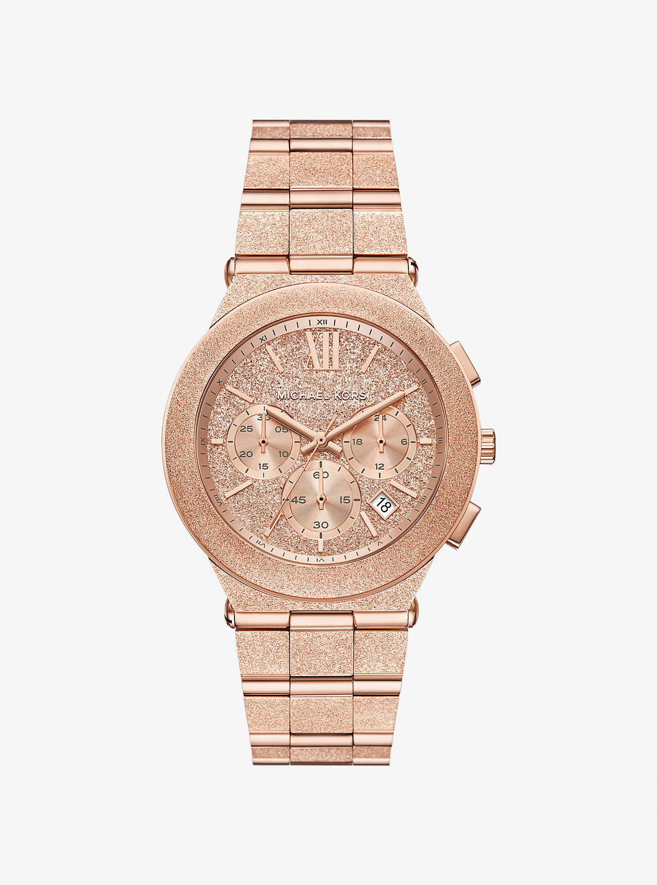 Oversized Billie Frosted Rose Gold-Tone Watch - ROSE GOLD