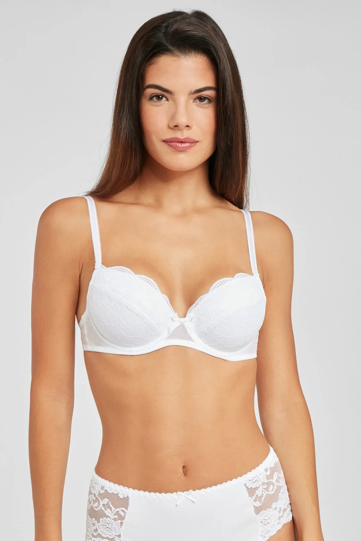 PETITE FLEUR  BH - Weiß - Unifarben