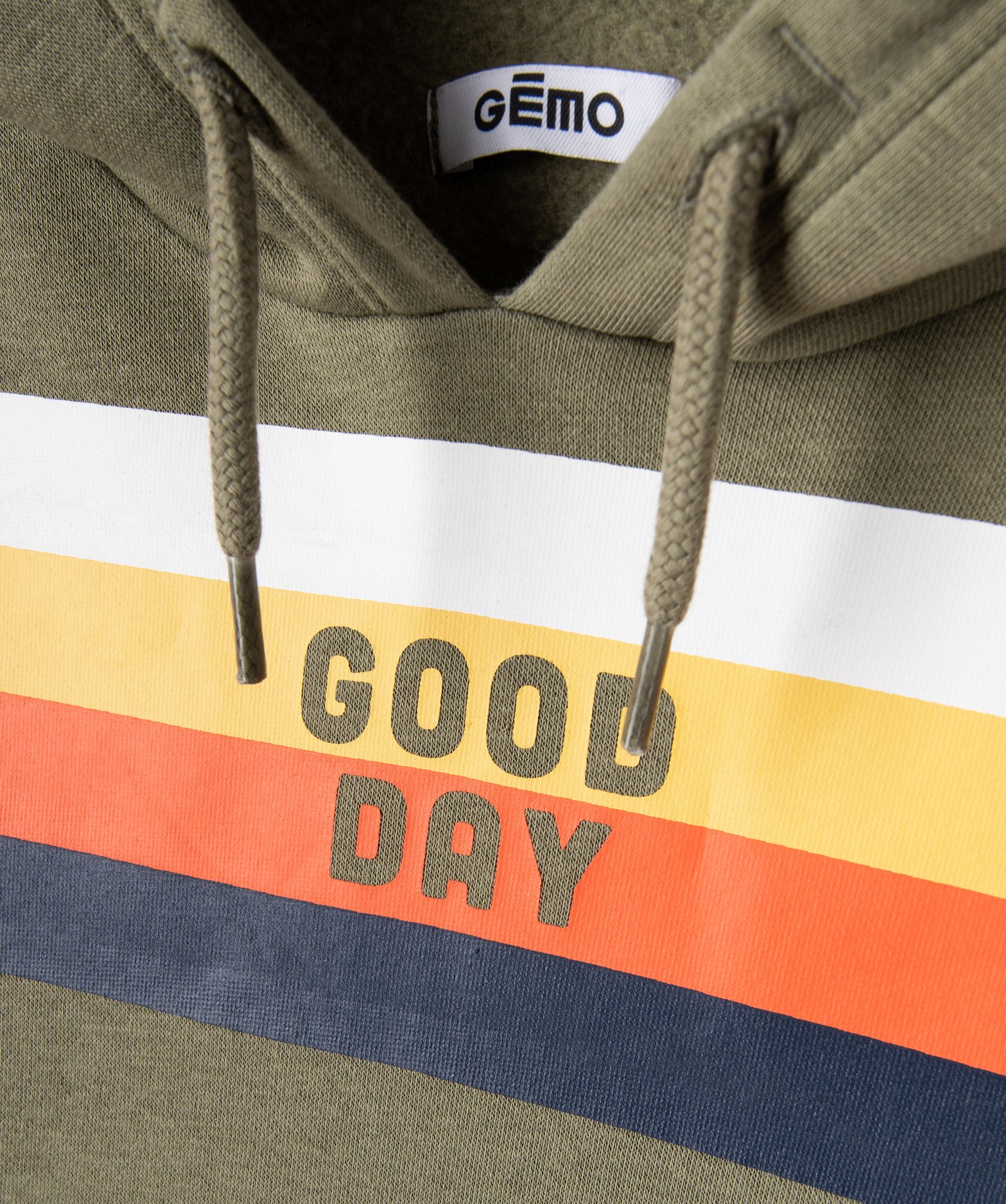 Sweat à capuche esprit streetwear Garçon kaki | GEMO