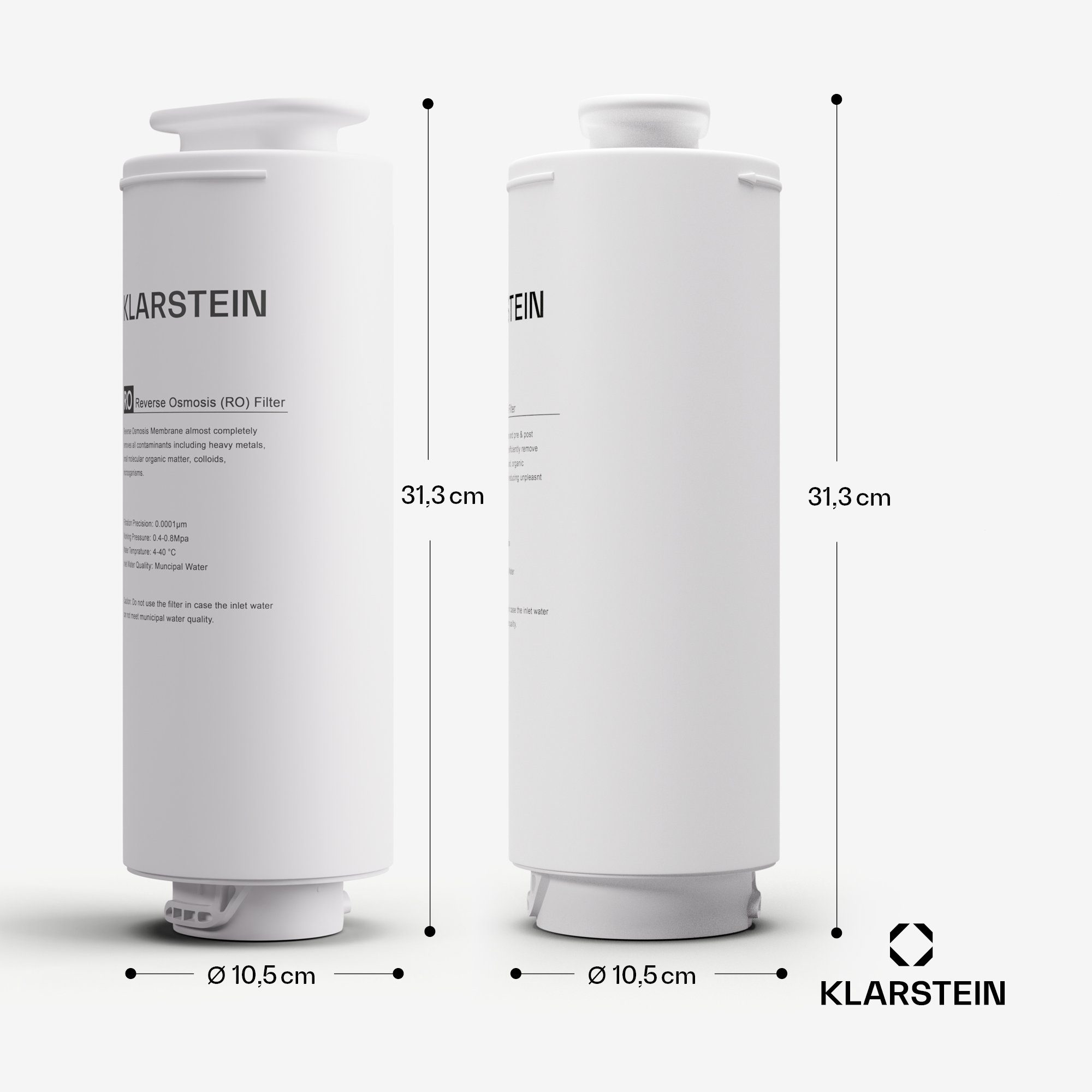 Klarstein Wasserfilter PureLine 800 Wasserfiltersystem, Zubehör für PureLine 600, RO-Filter Wasserfilter maschine Wasserhahn Home Office