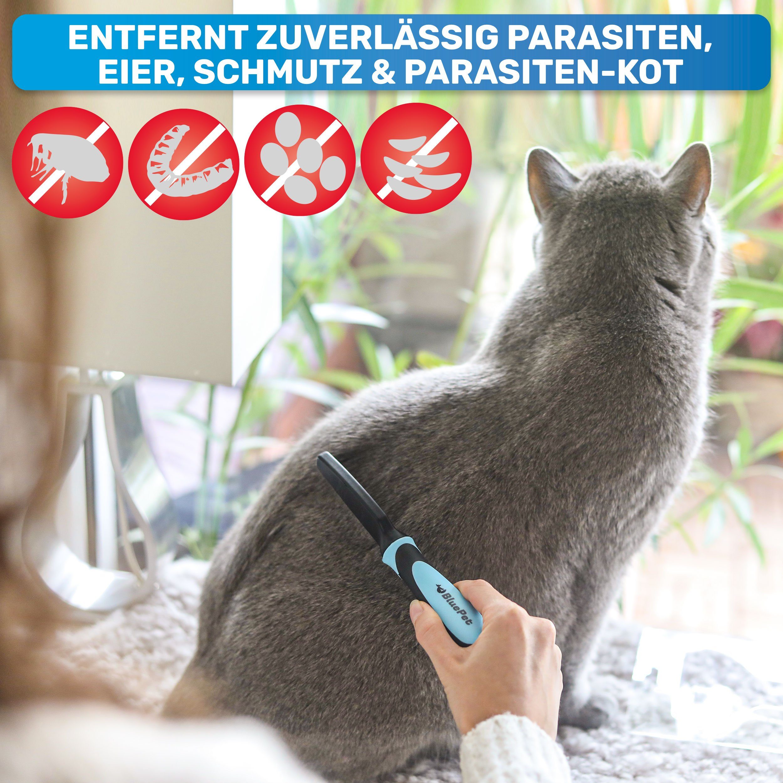 BluePet Flohkamm 