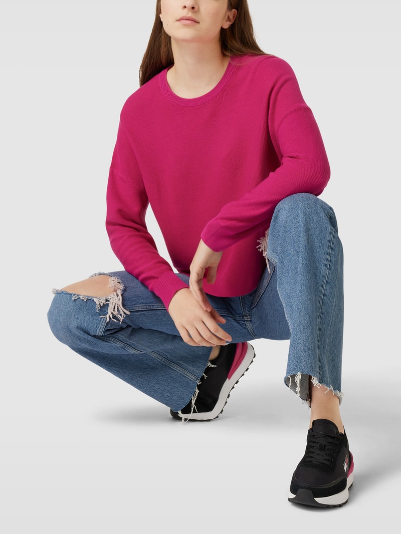 Sneaker mit Logo-Details Modell 'TECH. RUN' in schwarz