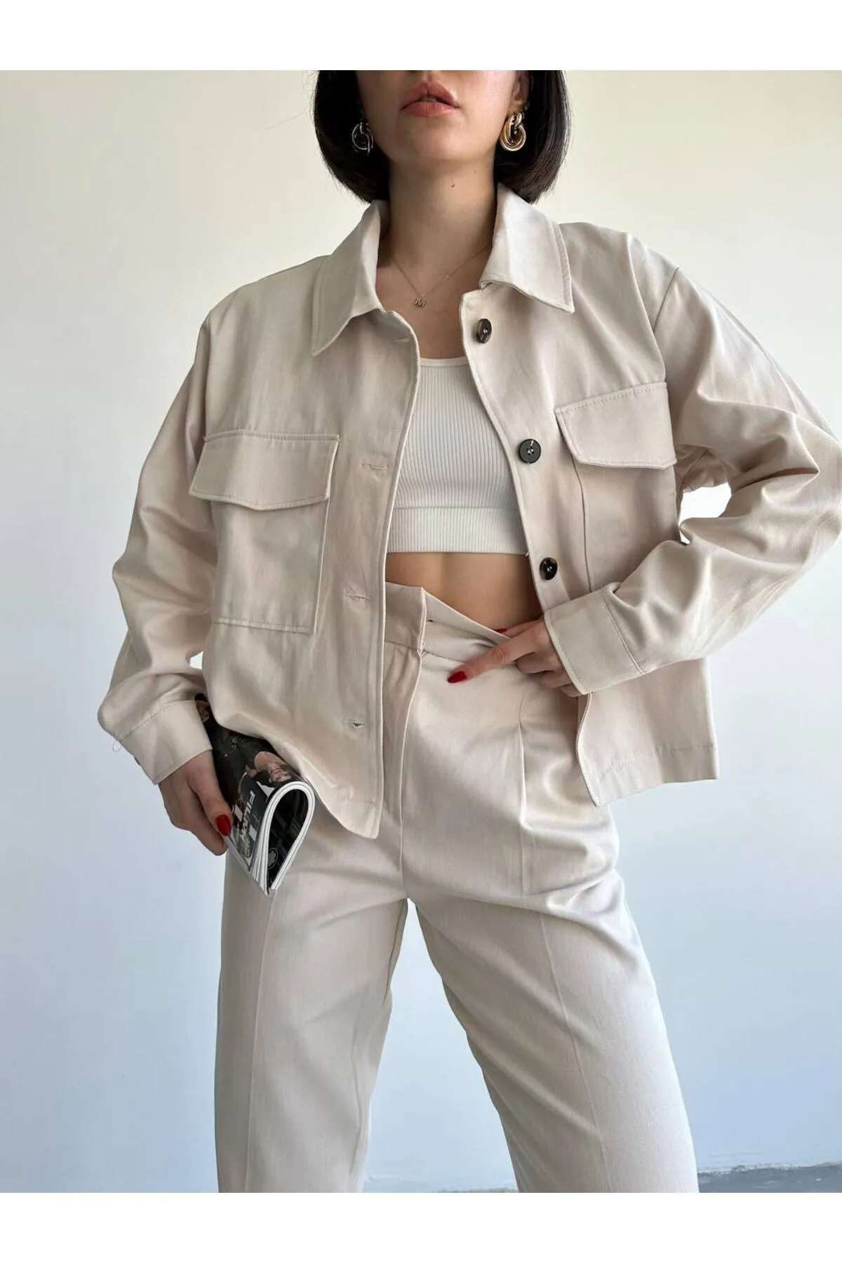 Laluvia  Zweiteiler - Grau - Regular Fit