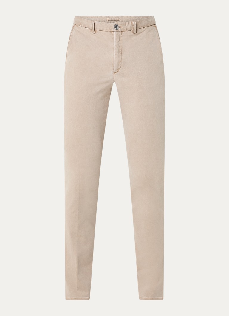 Pantaloni chino Profumo slim fit cu buzunare laterale