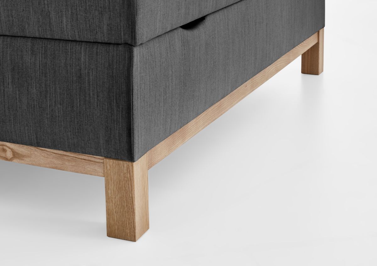 Meise Boxspringbett Catania Anthrazit 120 x 200 cm