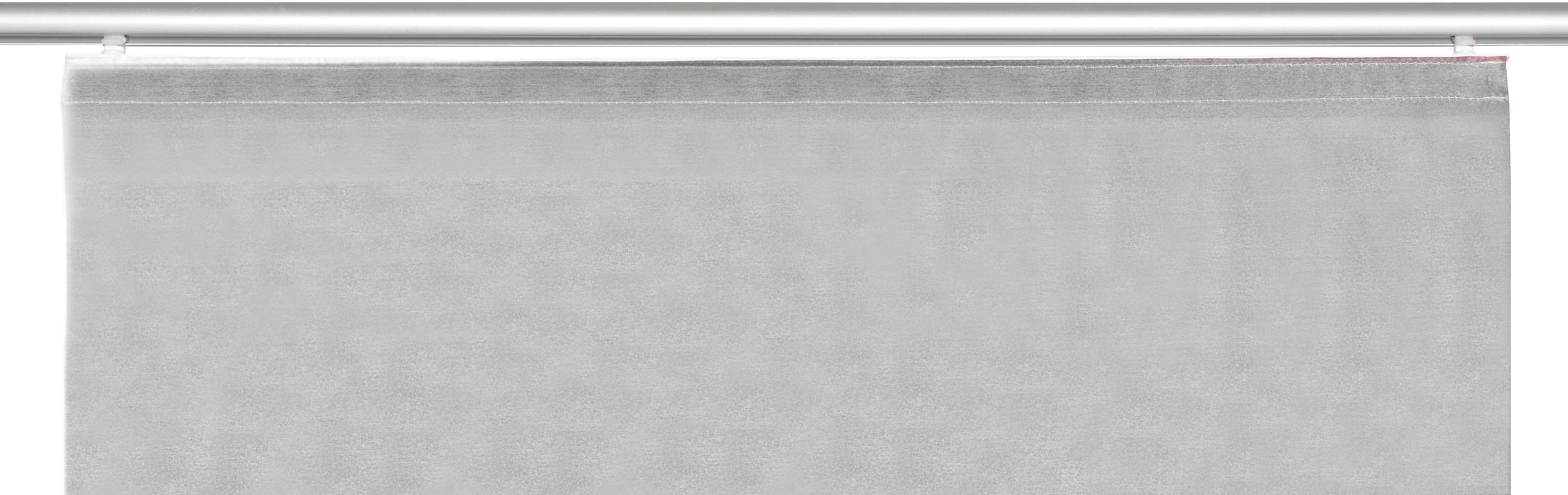 Schiebegardine ALBERTA, HOME WOHNIDEEN, Klettband (5 St), blickdicht, HxB: 245x60, Blickdicht, inkl. Befestigungszubehör