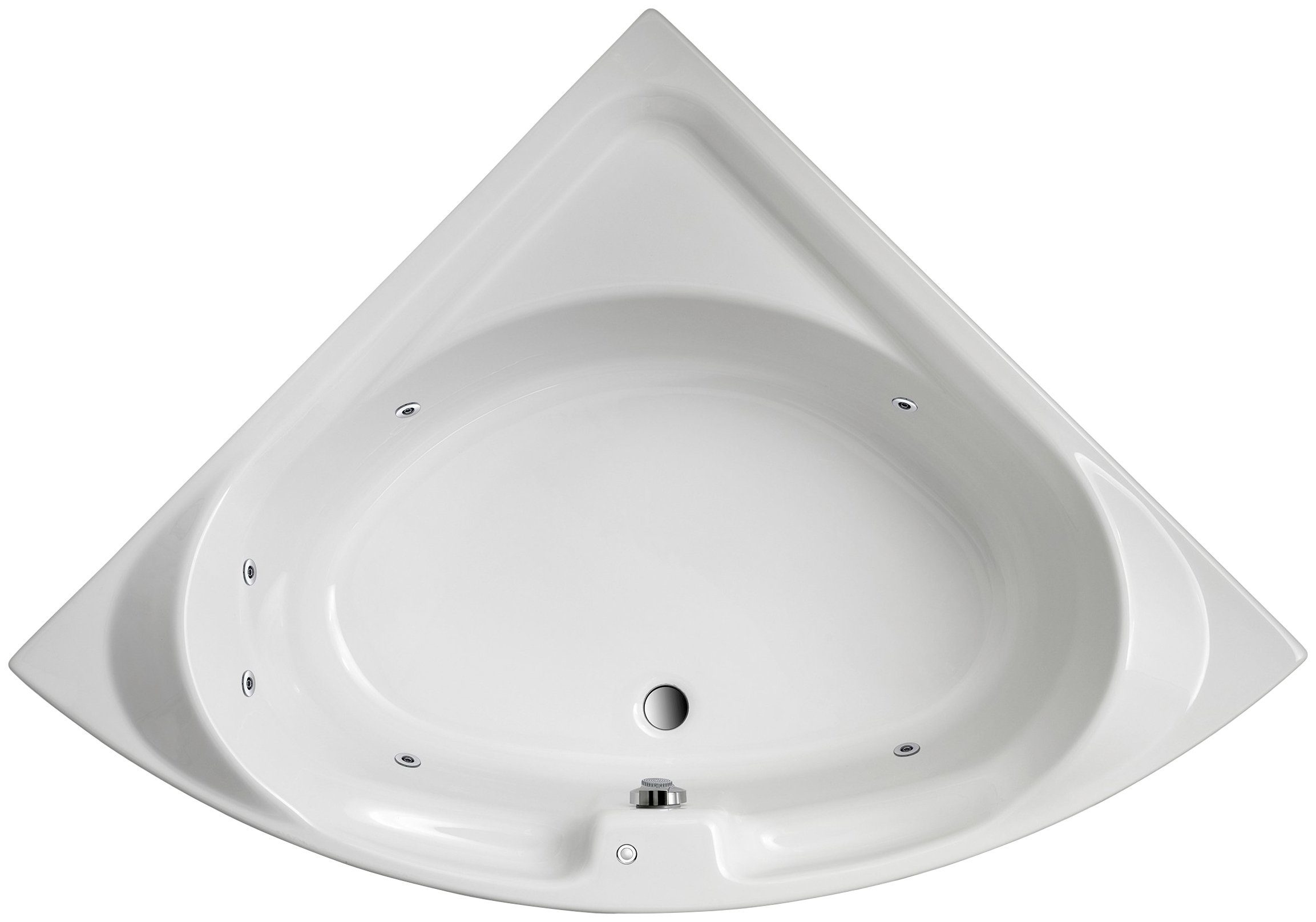 OTTOFOND Whirlpool-Badewanne Laguna, (Komplett-Set, 1-tlg), Typ 1, chrom