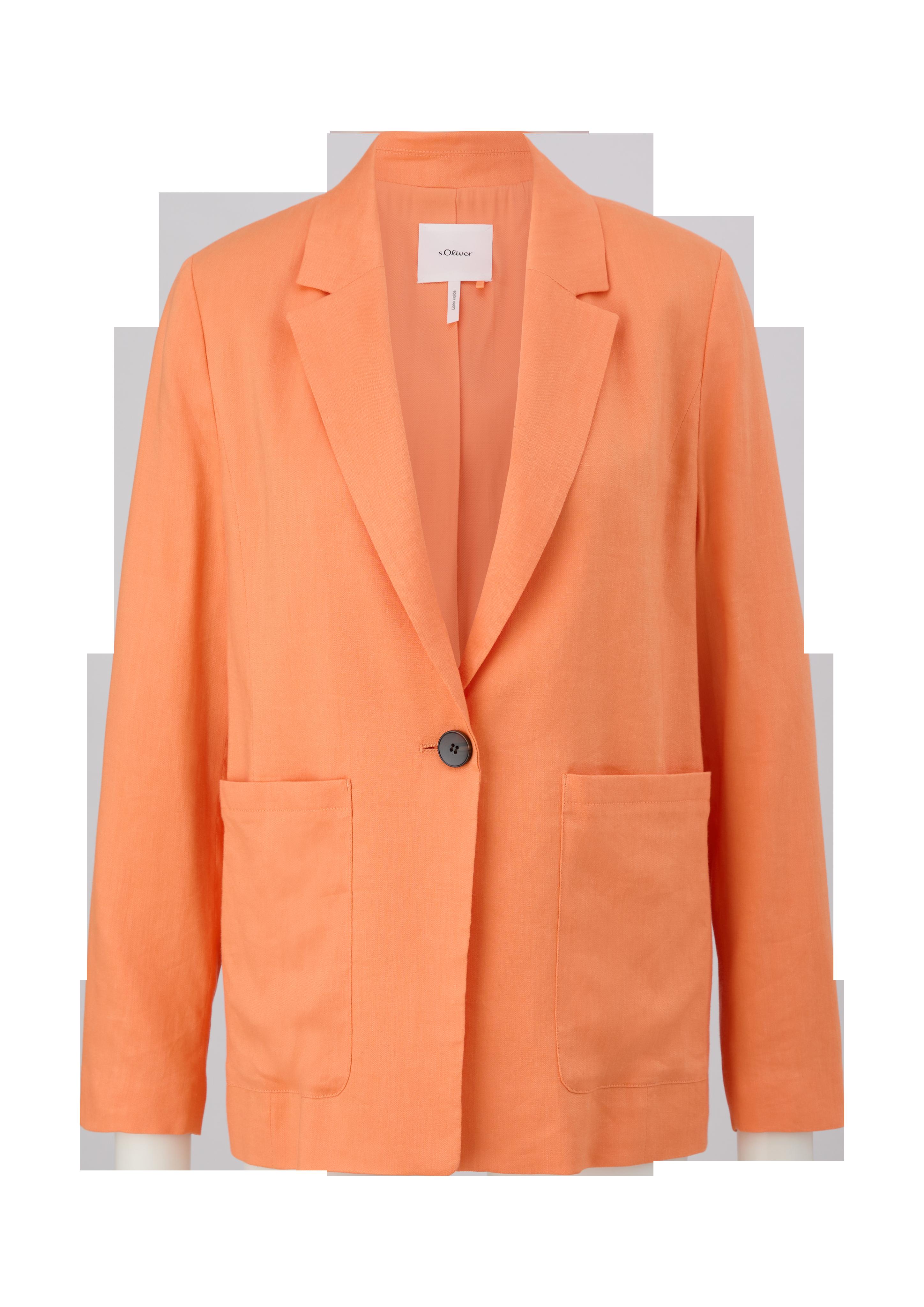 Langer Blazer aus Leinenmix  2131361-2333