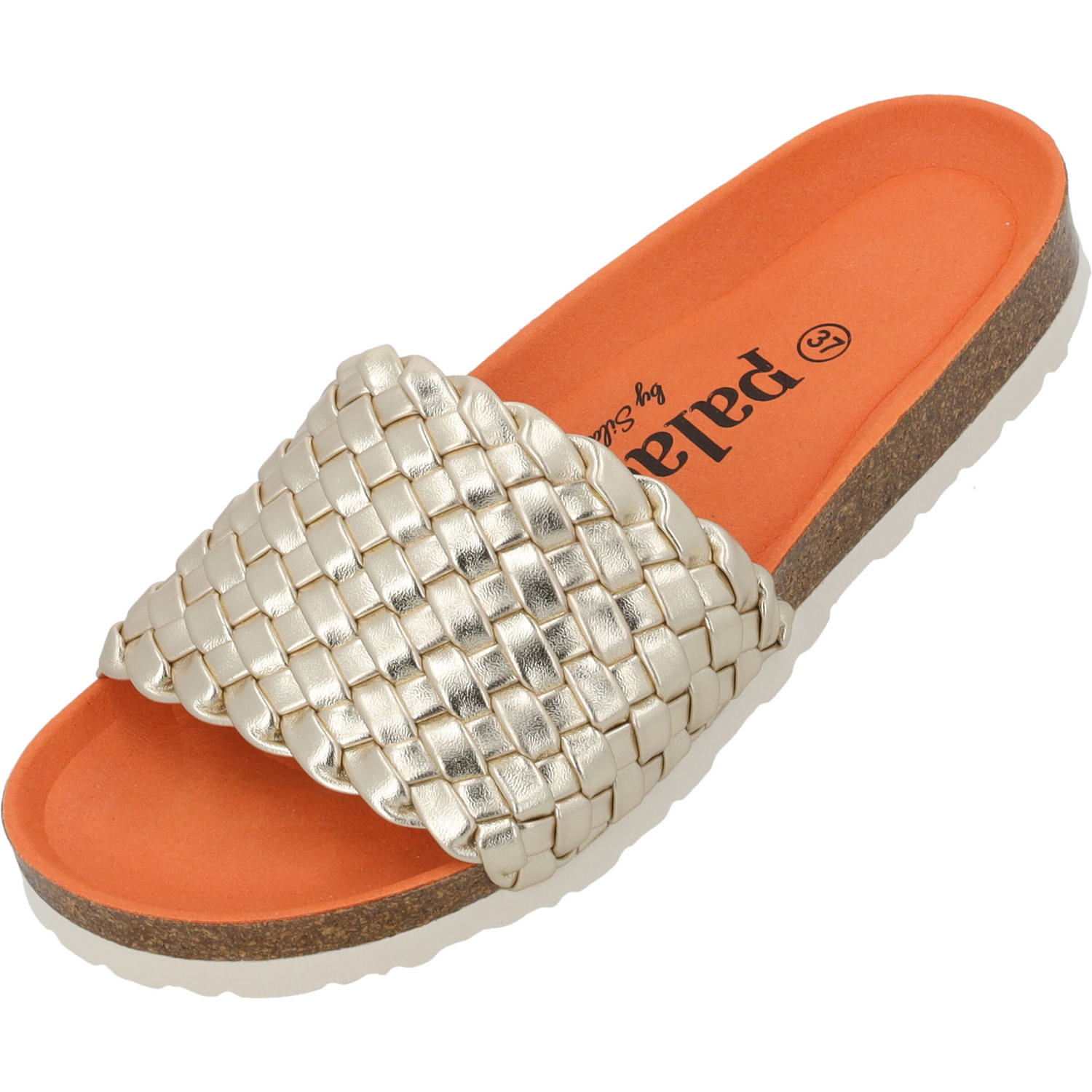 Palado Lerima by Sila Sahin, Pantoletten, Damen, Gold Metallic