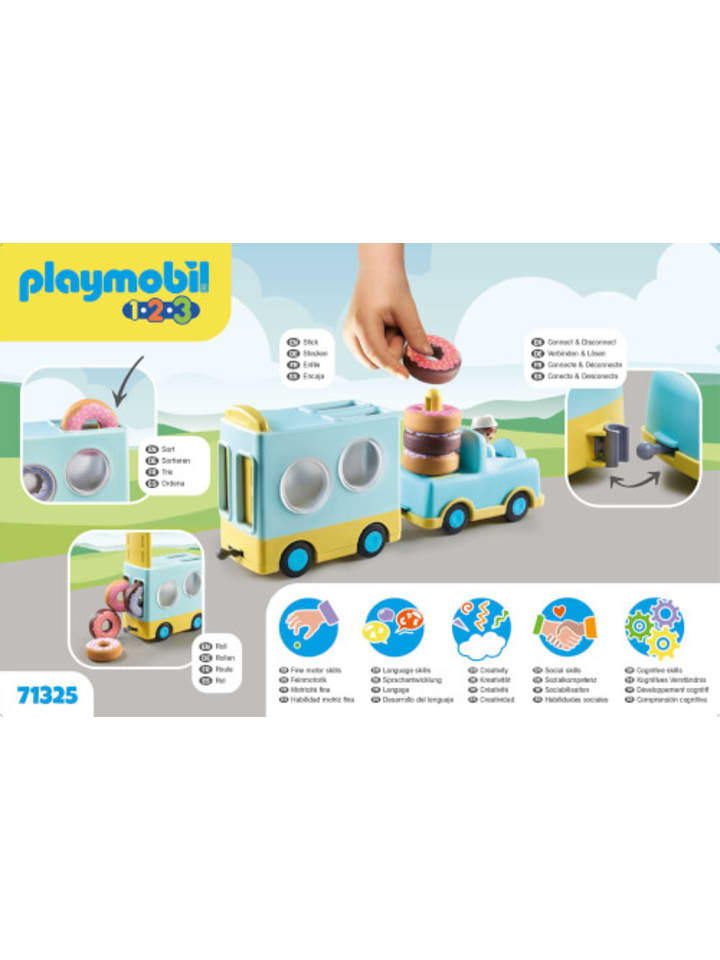 Playmobil Spielfigur Set 1.2.3 Donut Truck mit Stapel- und Sortierfunktion, ab 1 Jahr günstig kaufen onesize