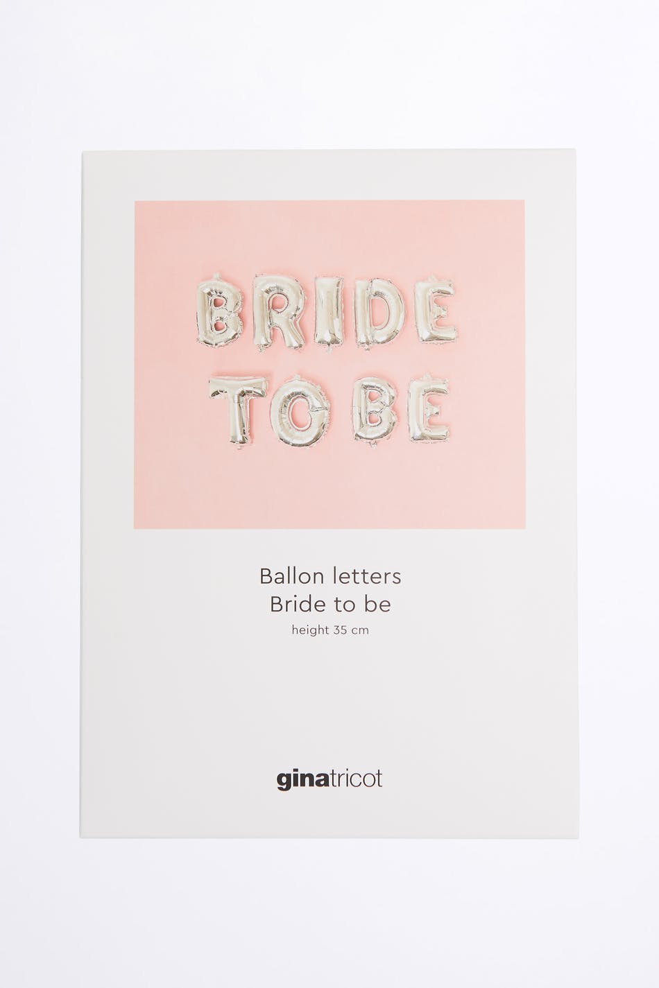 Bride to be balloon letter