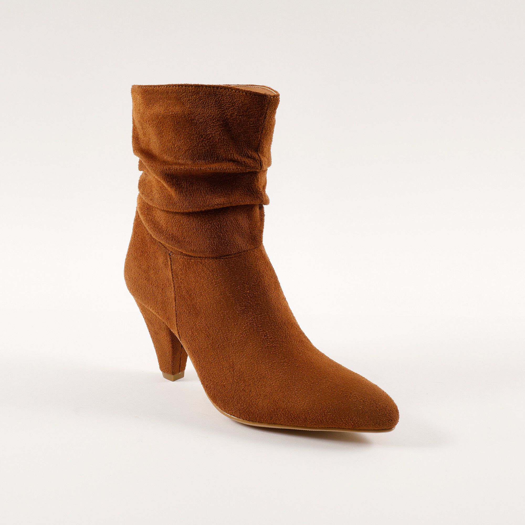 Bottes plissées mi-hautes
