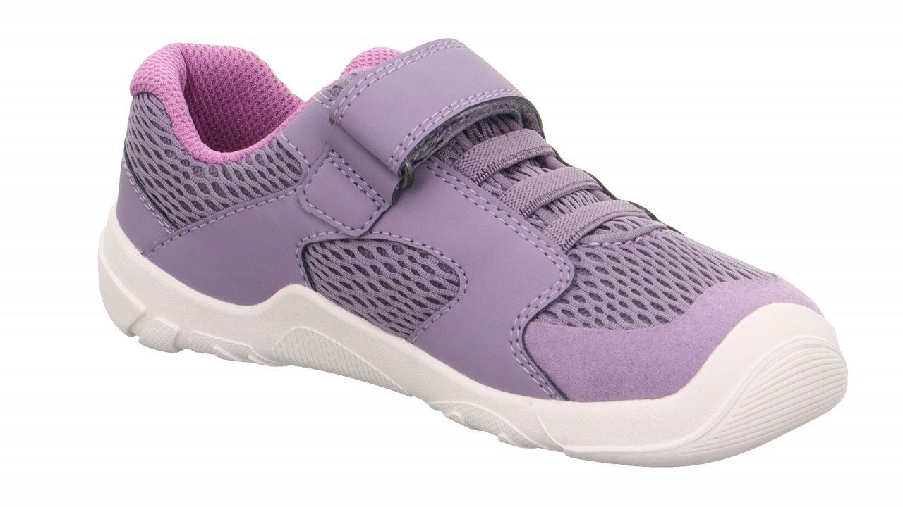 TRACE - Lila Sneaker low mit Klettverschluss
