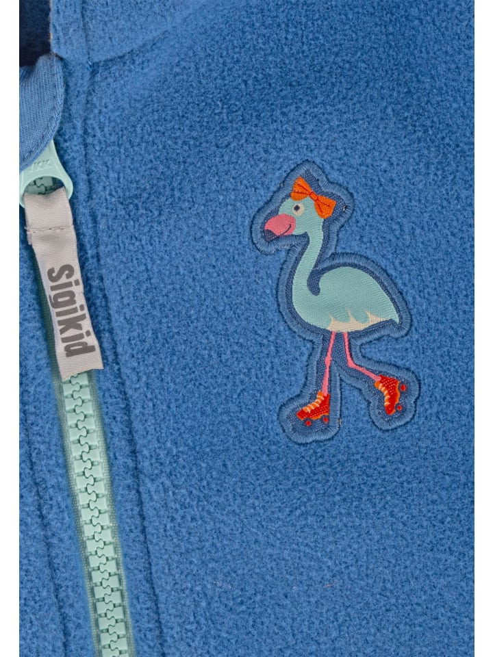 Sigikid Fleecejacke Wild Flamingo in blau günstig kaufen