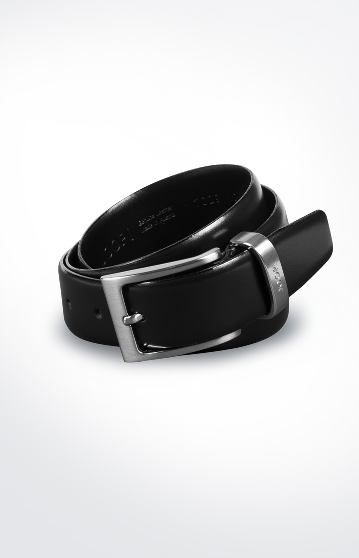 Ledergürtel in Schwarz