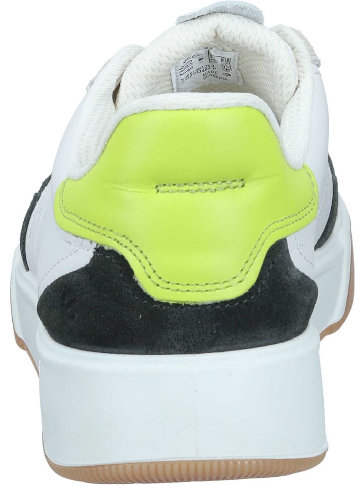 Ecco Schnürschuhe in peat/white/lime punch günstig kaufen