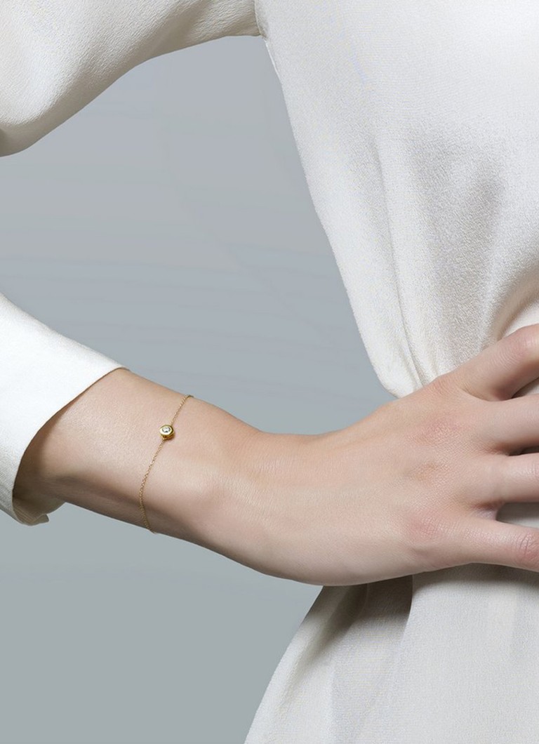 Bracciale Blush in oro giallo 14 carati con zirconi cubici 2167YZI