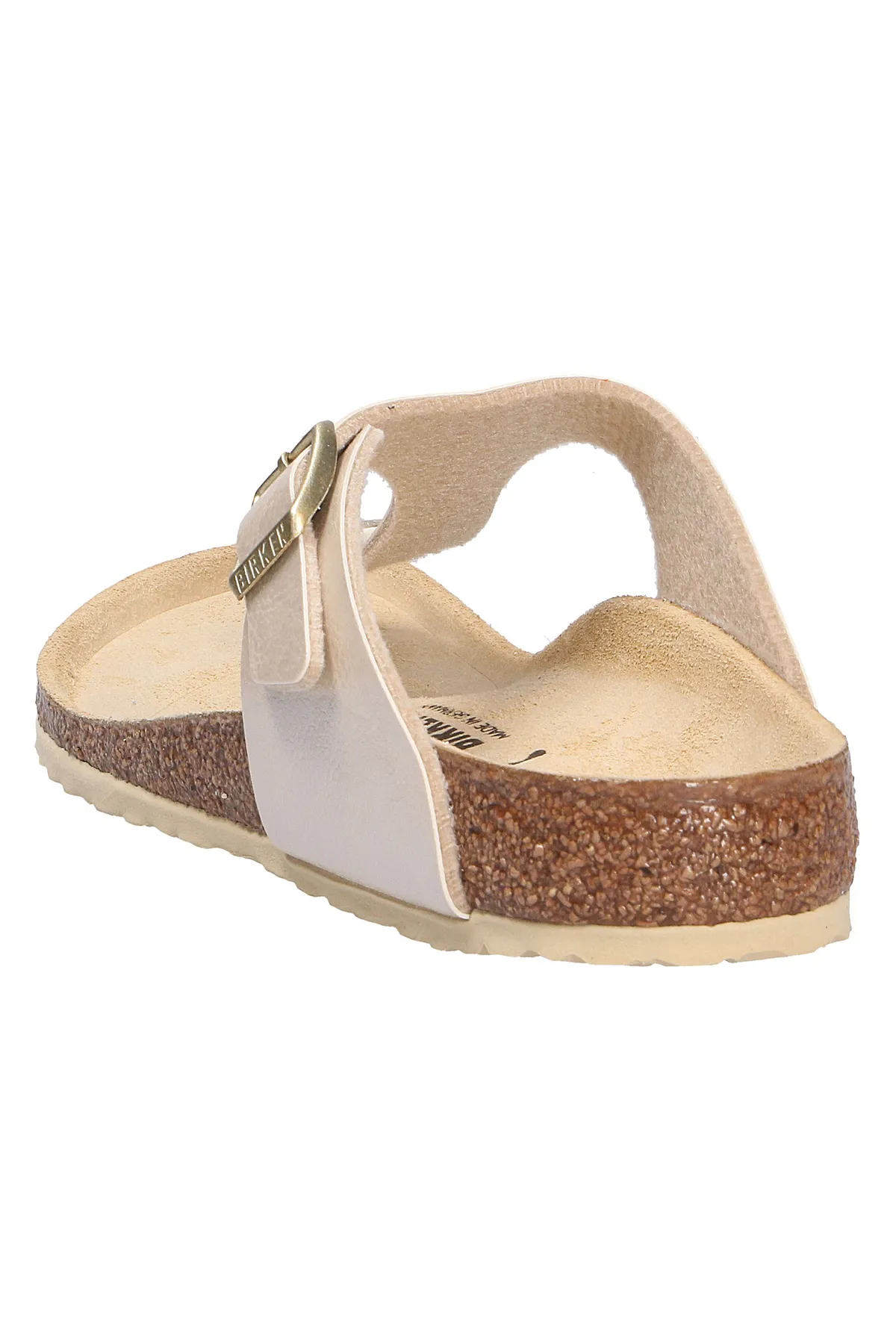 Birkenstock  Pantolette - Beige - Flacher Absatz