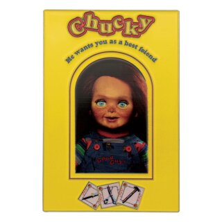Chucky Die Mörderpuppe mit Spell Card Metallbarren Chucky (Limited Edition)