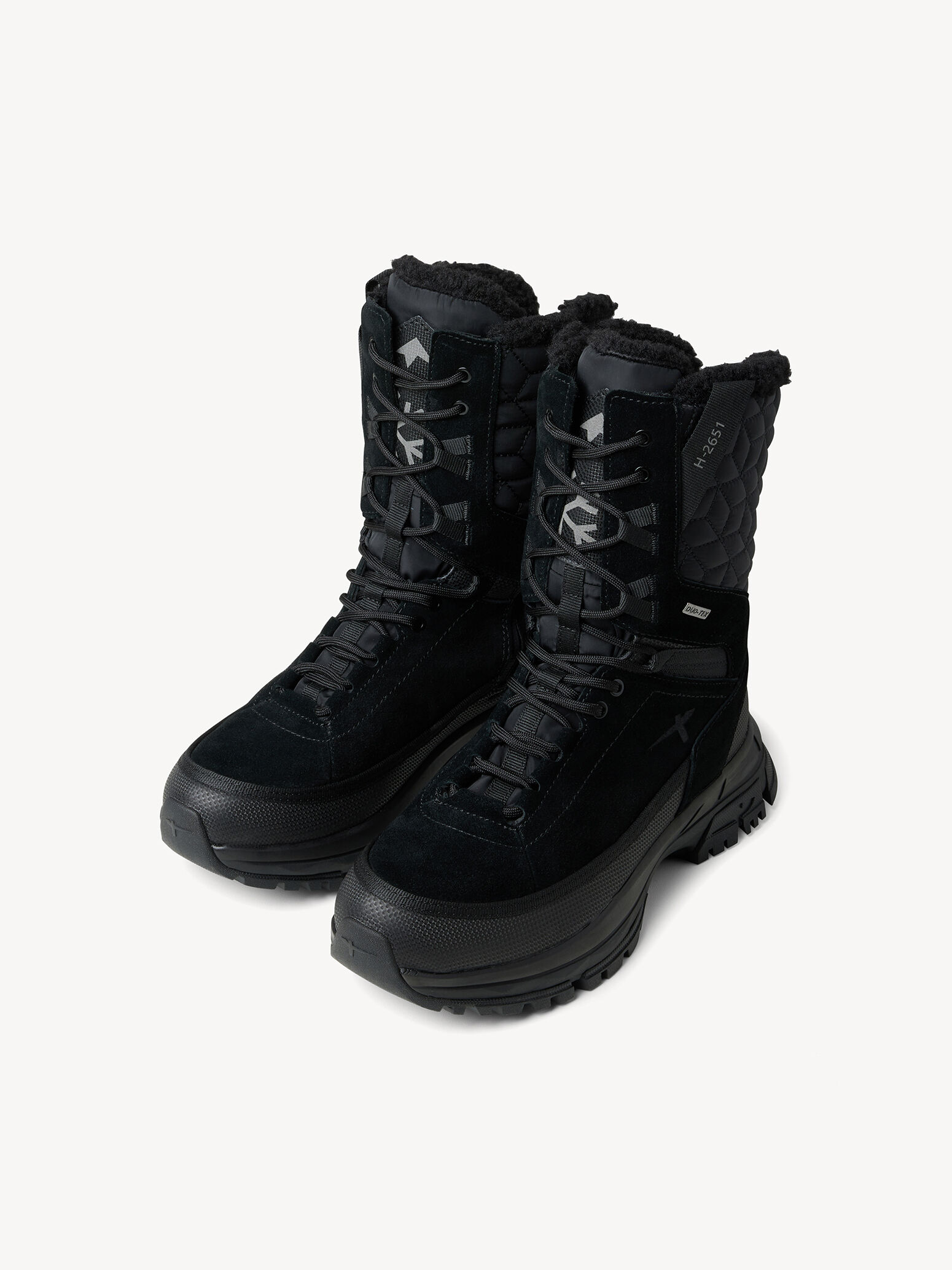 en cuir - noir doublure chaude
