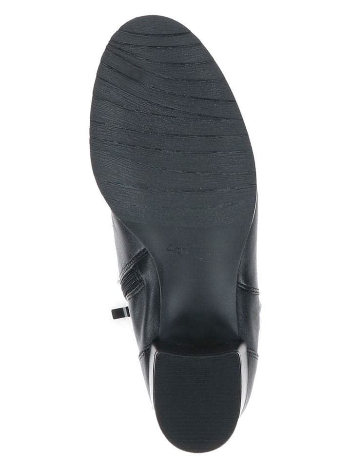 Caprice Leder-Stiefeletten in Schwarz günstig kaufen