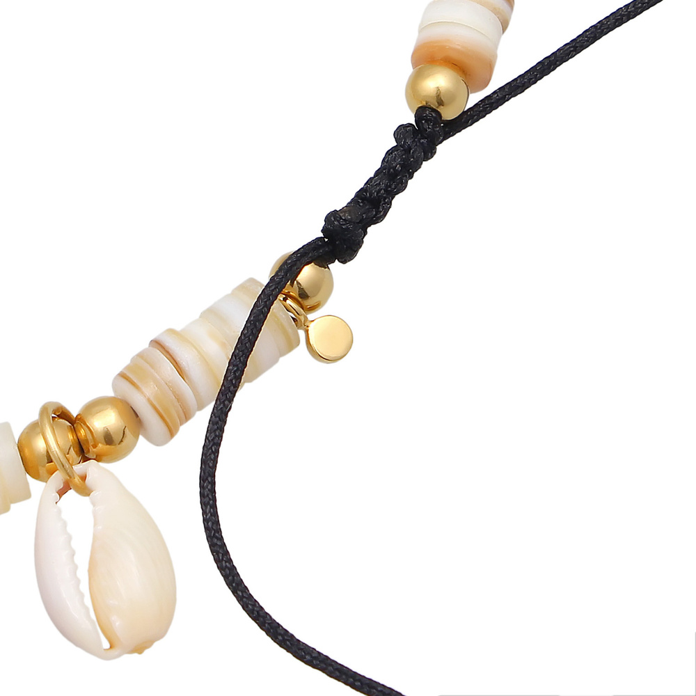 Elli Elli Bracelet de Cheville Femmes bracelet de cheville style surfeur avec coquilla Bijoux
