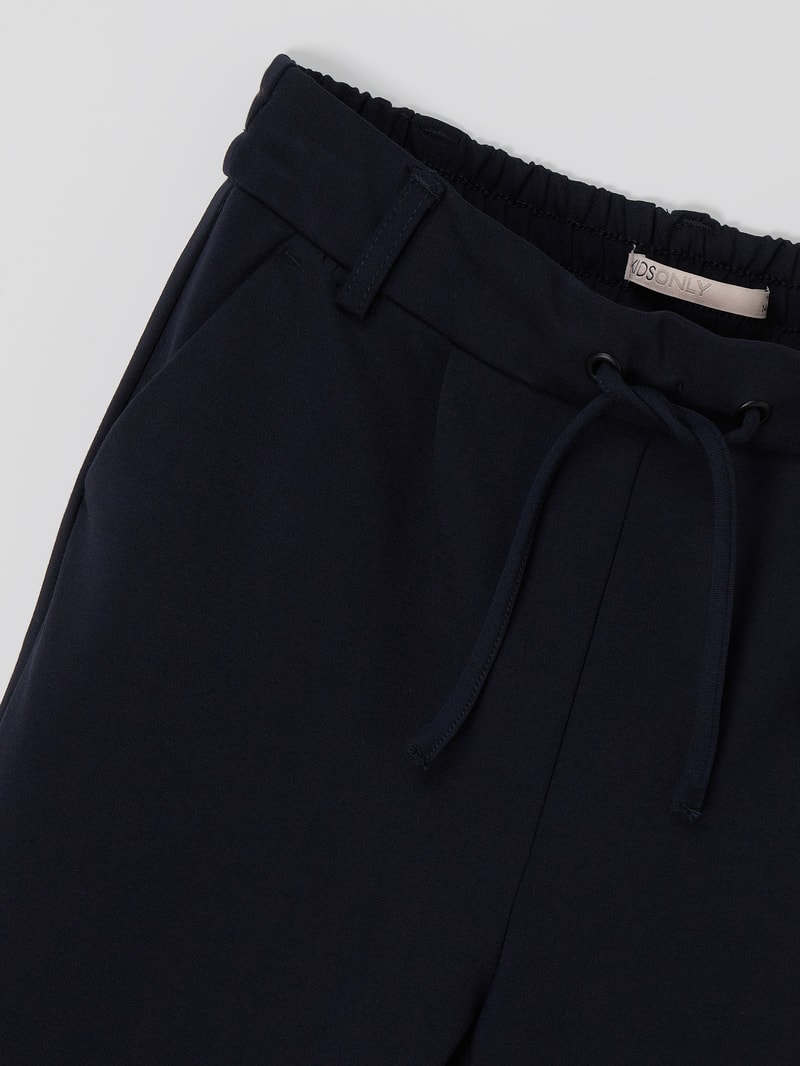 Schlupfhose mit Stretch-Anteil Modell 'Poptrash' in marineblau
