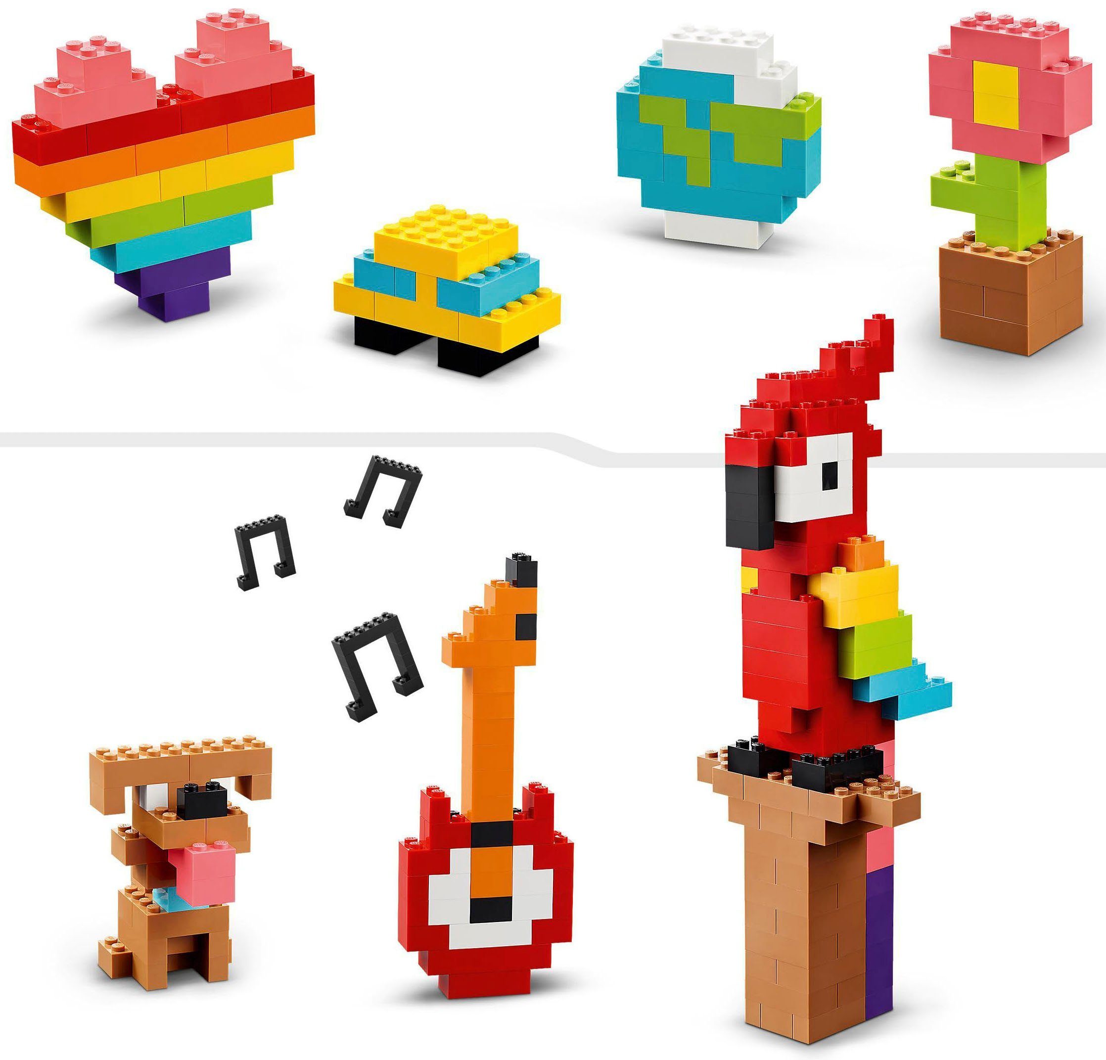 LEGO® Konstruktionsspielsteine Großes Kreativ-Bauset (11030), LEGO® Classic, (1000 St)