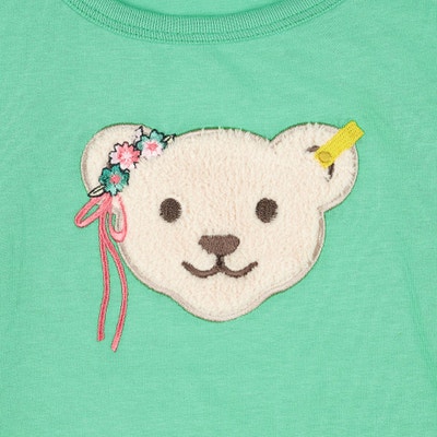 T-Shirt langarm, hellgrün für Mädchen