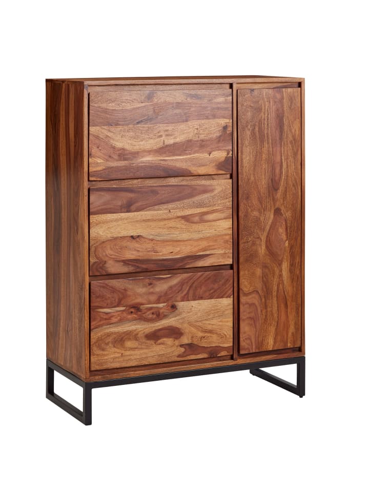 KADIMA DESIGN Schuhschrank Massivholz 88x120x40 cm Schuhregal Geschlossen günstig kaufen onesize