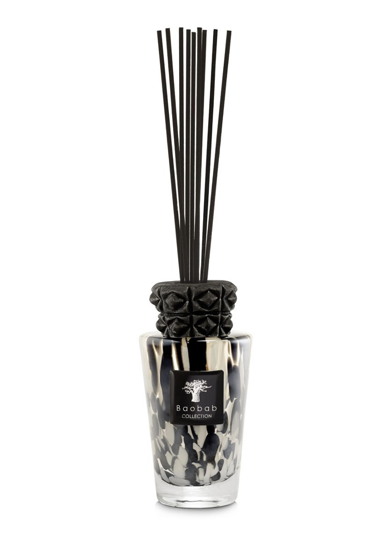 Bâtonnets parfumés Mini Totem Black Pearls de la collection Baobab, 250 ml, avec recharge de 500 ml.