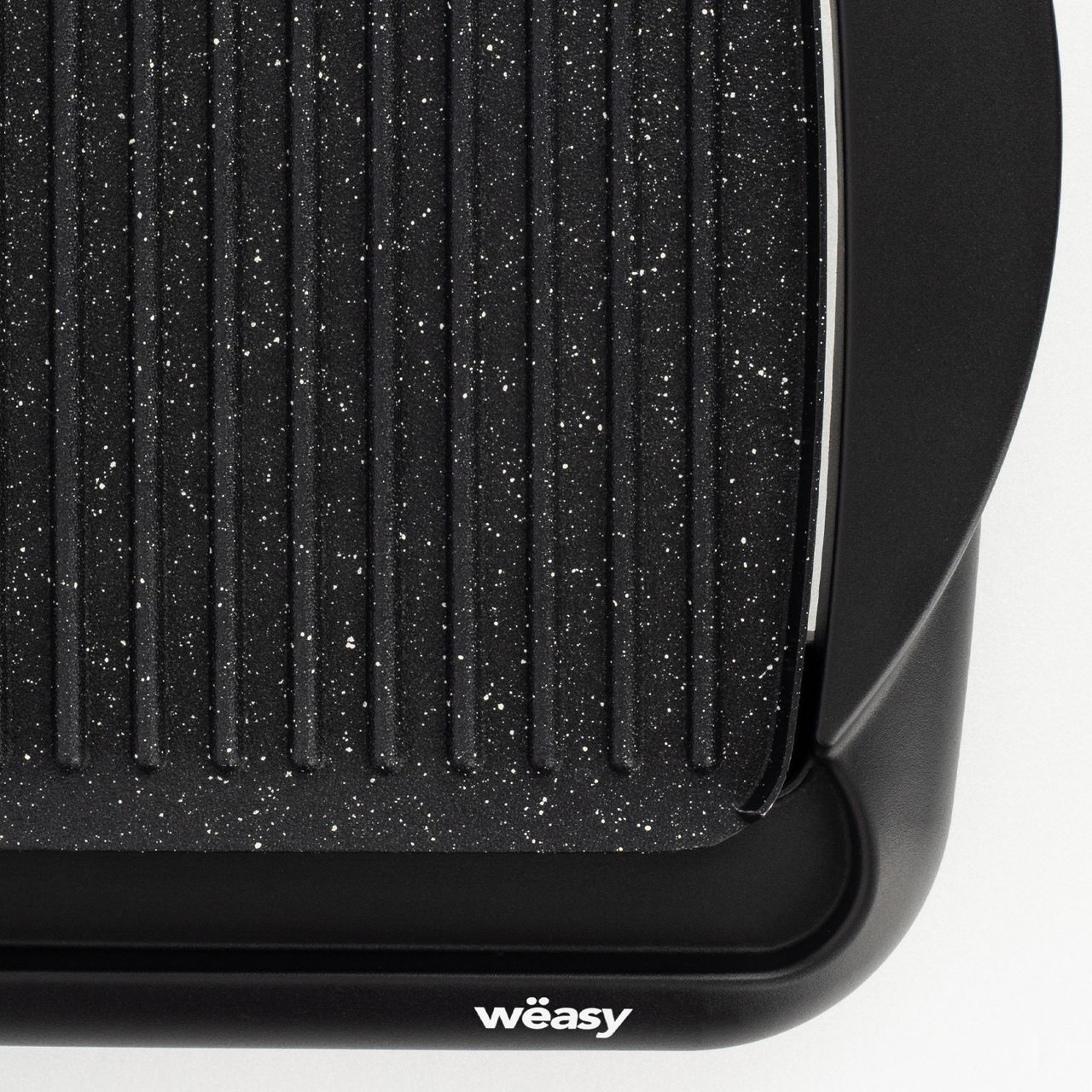 Weasy Wëasy STO52 Elektro-Grillplatte, Antihaft-Tischplatte, Teppanyaki-Grillplatte, Grillfläche 52 x 27 cm, regelbares Thermostat und Auffangschale, 2000 W
