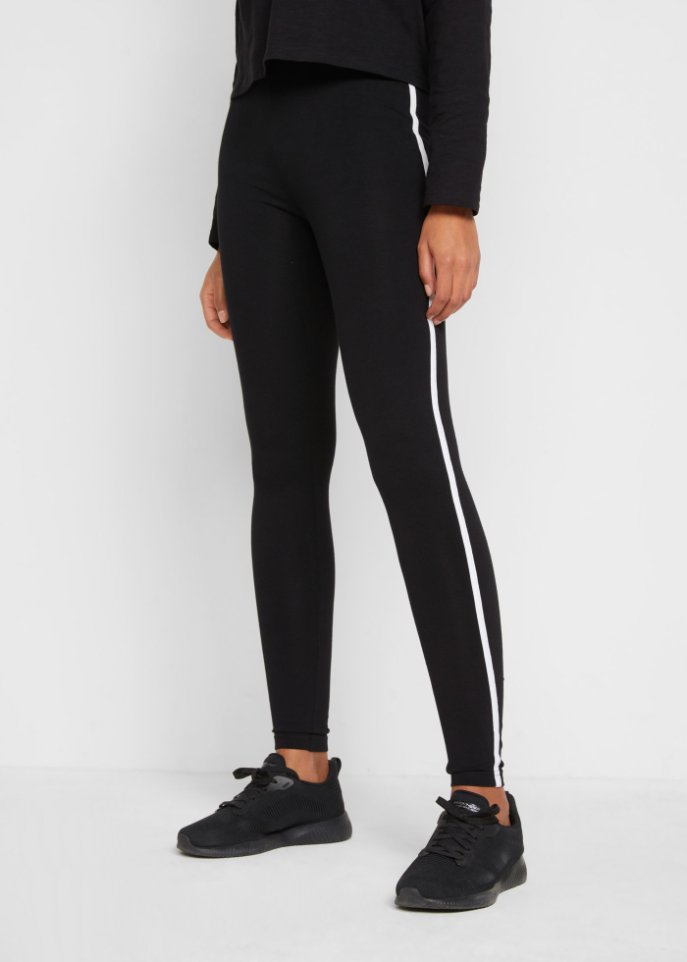 Sport-Leggings aus Bio-Baumwolle, knöchelfrei (2er Pack)
