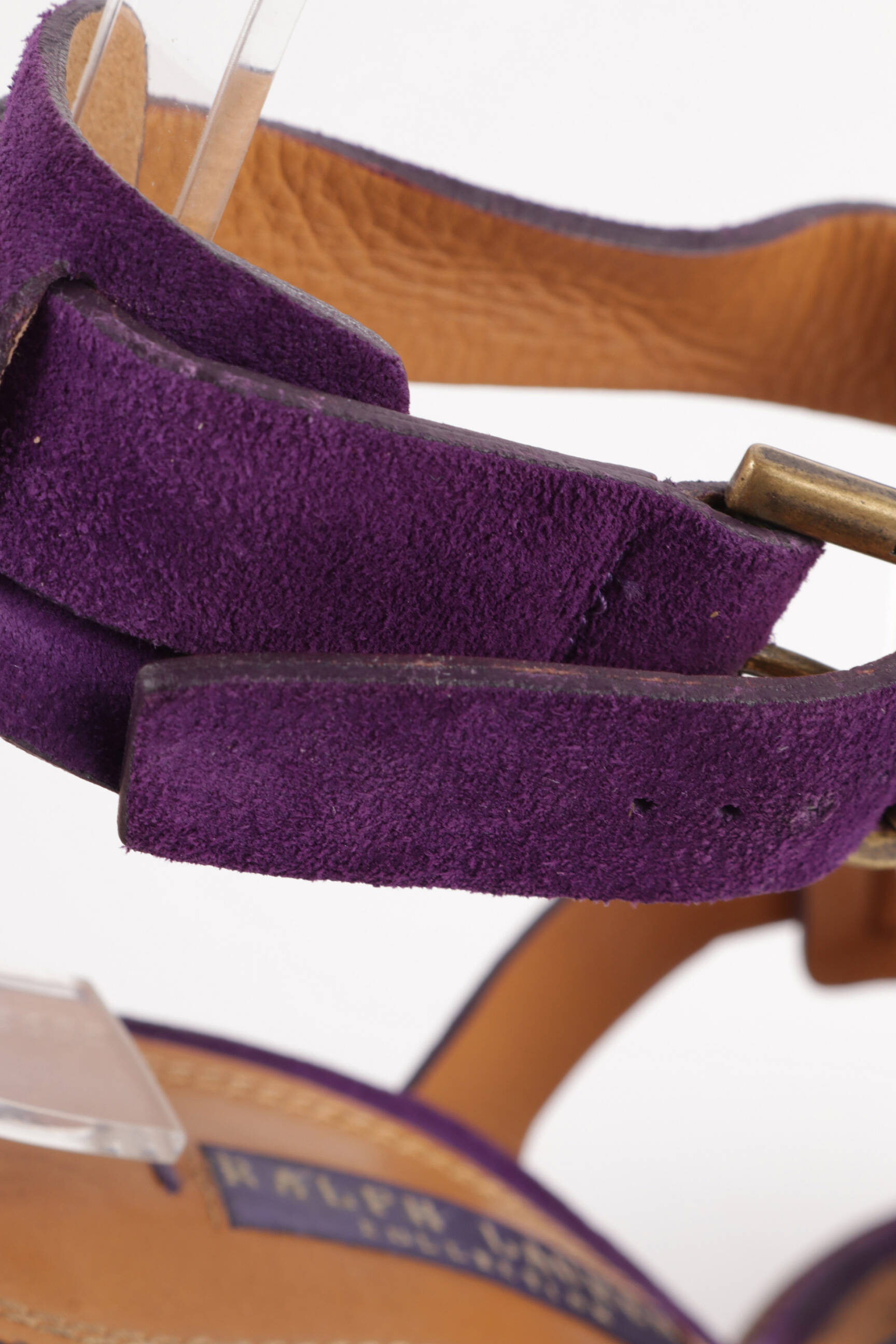 Ralph Lauren Sandales Nu Pieds Femme couleur violet