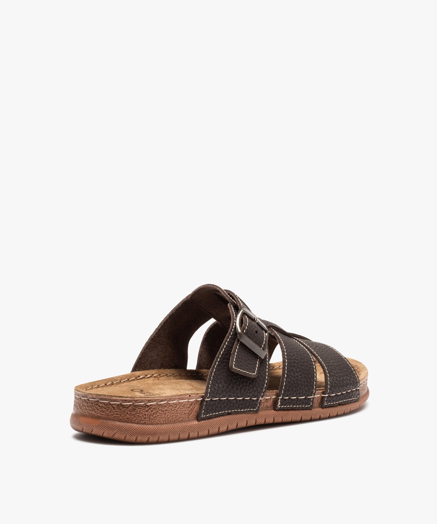 Mules homme ajustables à brides multiples marron | GEMO