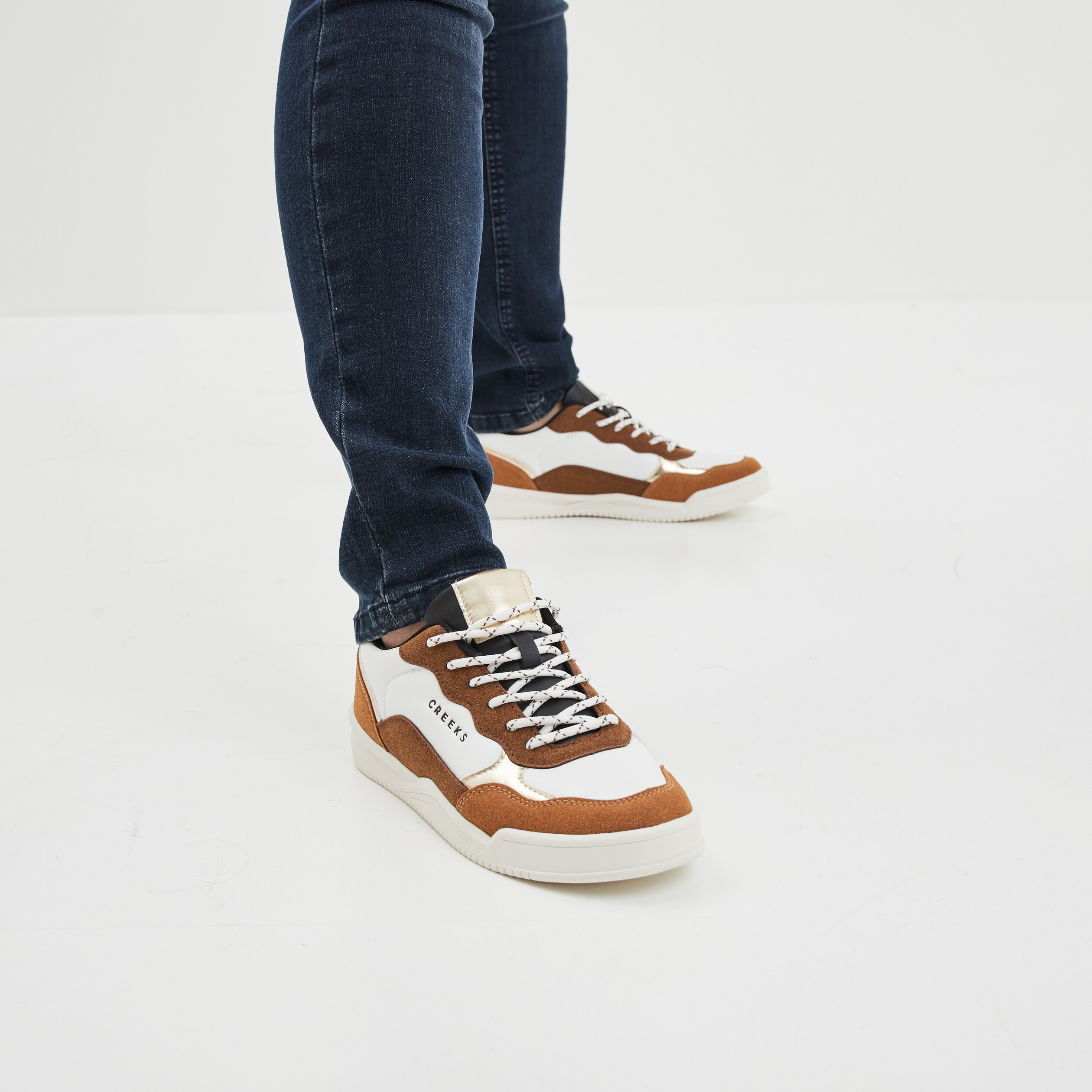 Baskets Creeks marron femme | La Halle