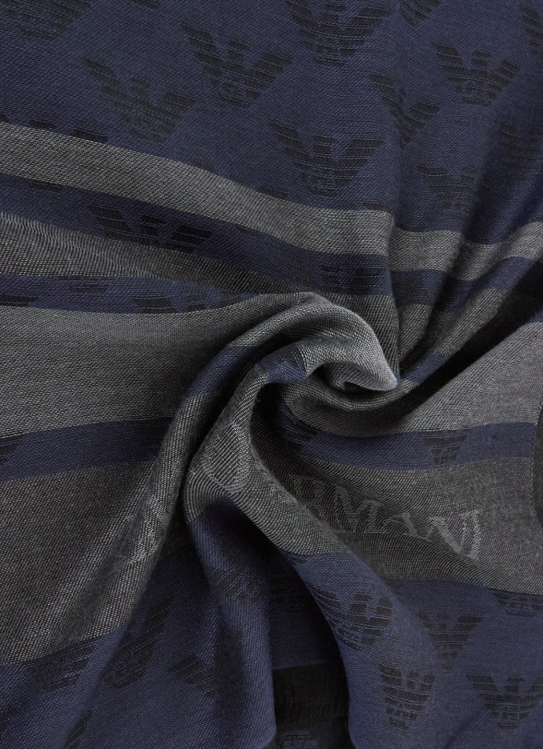 Sciarpa Emporio Armani con stampa logo, 190 x 80 cm