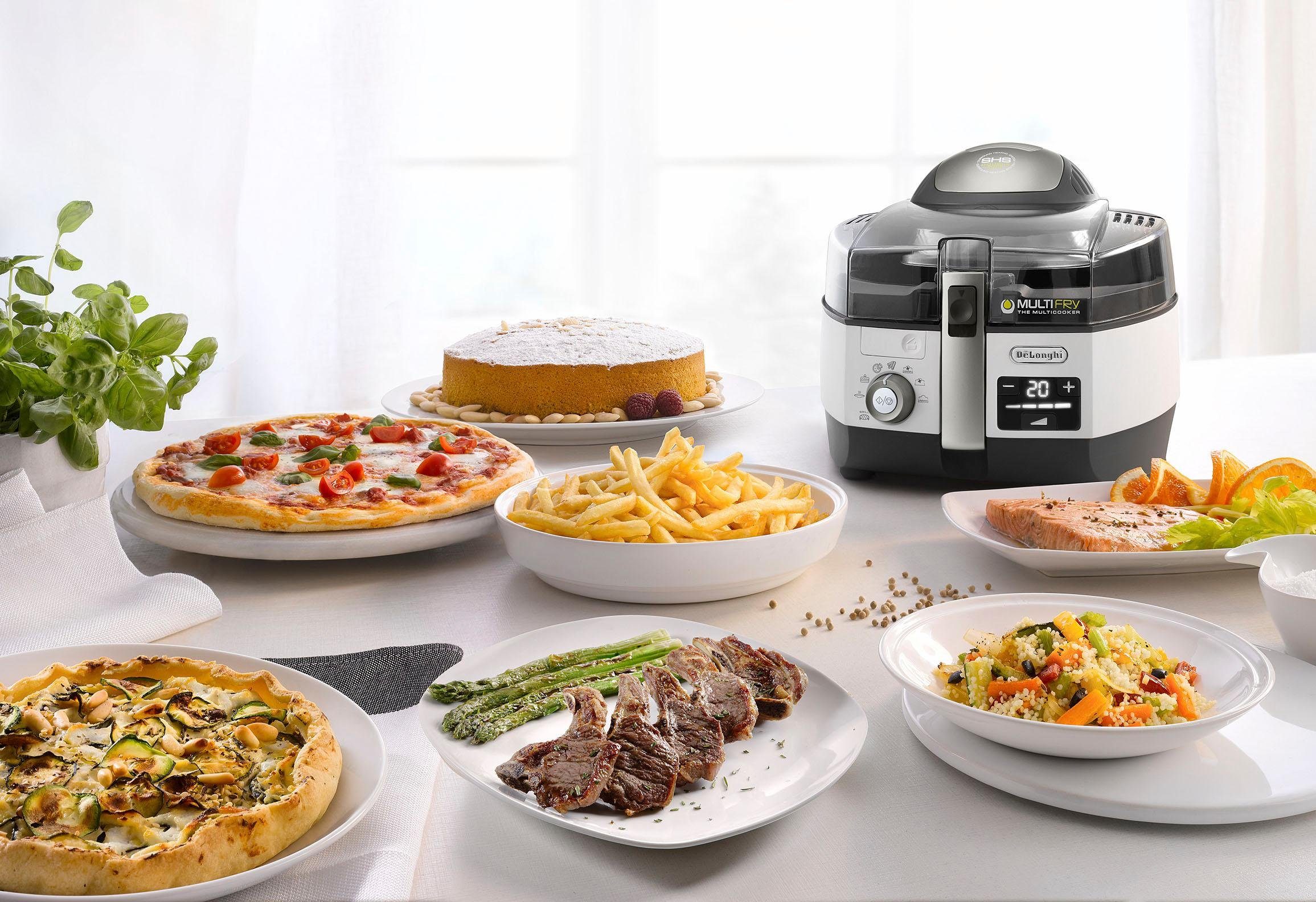 De'Longhi Heißluftfritteuse MultiFry EXTRA CHEF PLUS FH1396, 2400 W, Multicooker, auch zum Brotbacken, Fassungsvermögen 1,7 kg