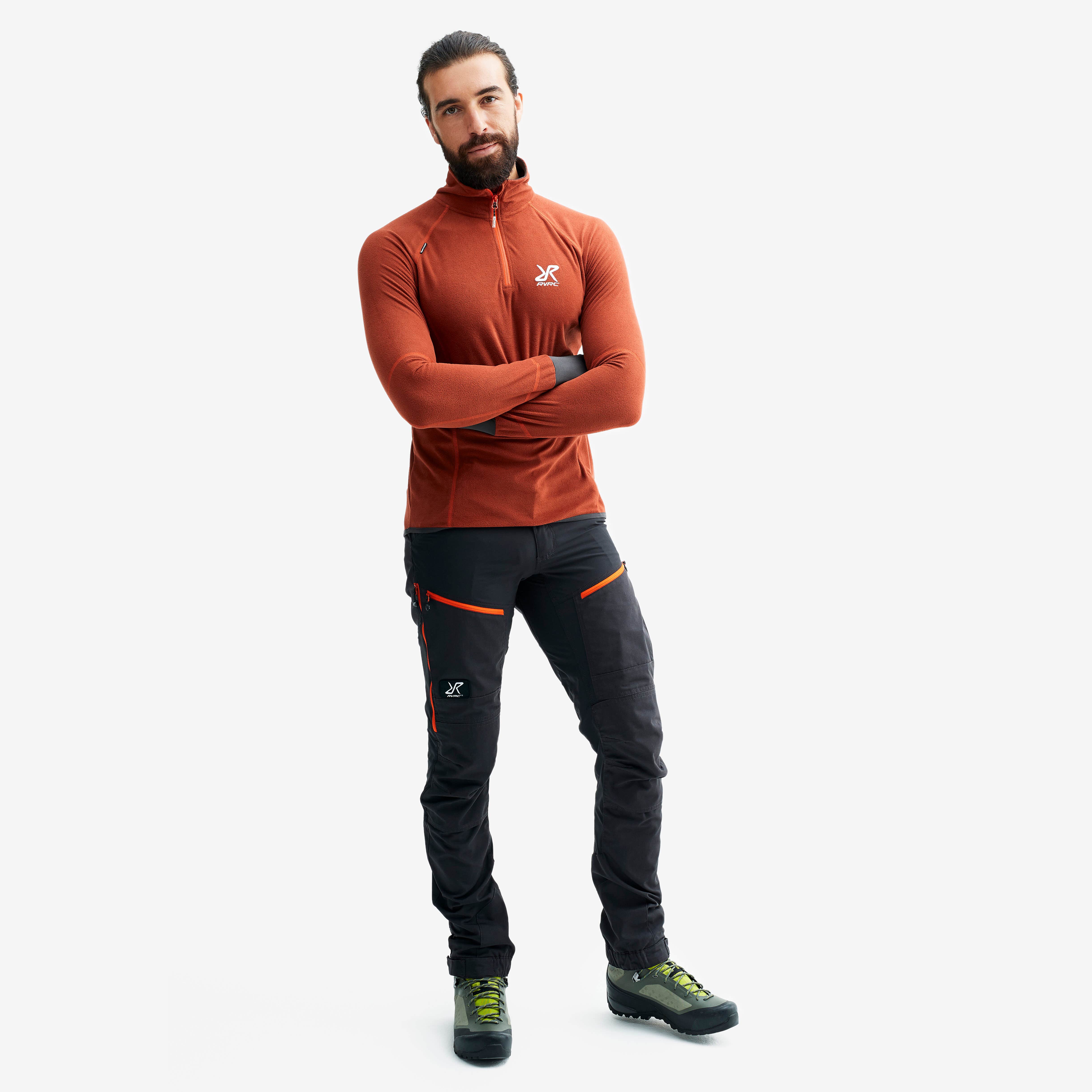 Trekker Fleece Homme Rusty Orange