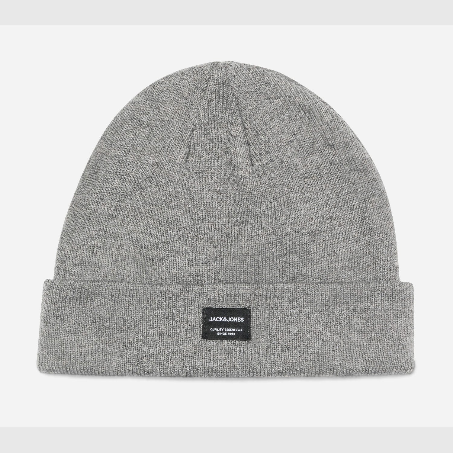 Bonnet JACK & JONES gris chiné en tricot