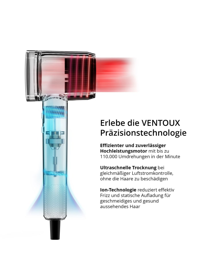 Ailoria VENTOUX Highspeed Haartrockner in grau günstig kaufen onesize